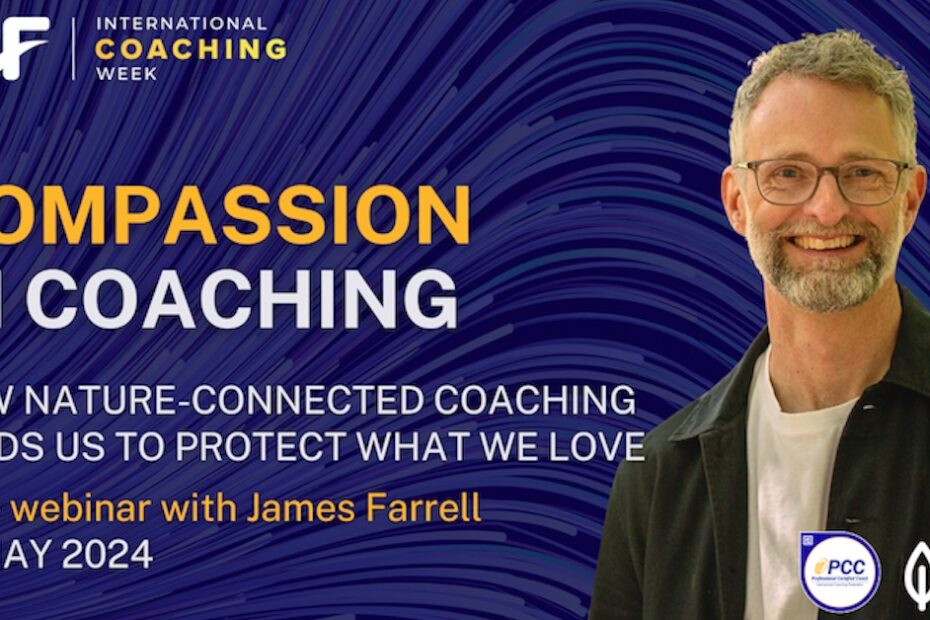 ICF compassion in coaching webinar flyer