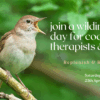 flyer for retreat at knepp with singing nightingale photo