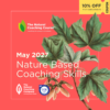 red course flyer with green leaves
